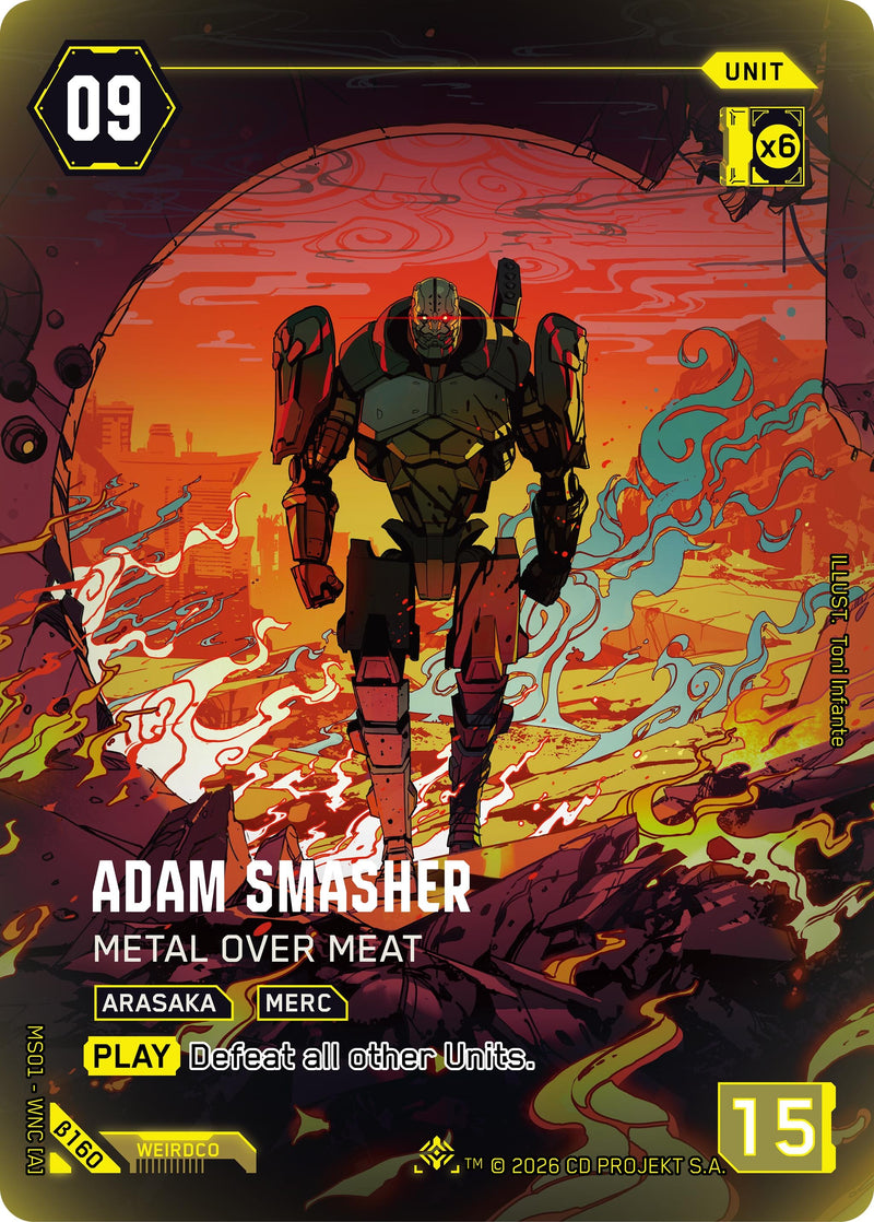 Image for Adam Smasher - Metal Over Meat (IO) (B160) [Welcome to Night City - Beta] - Cyberpunk TCG