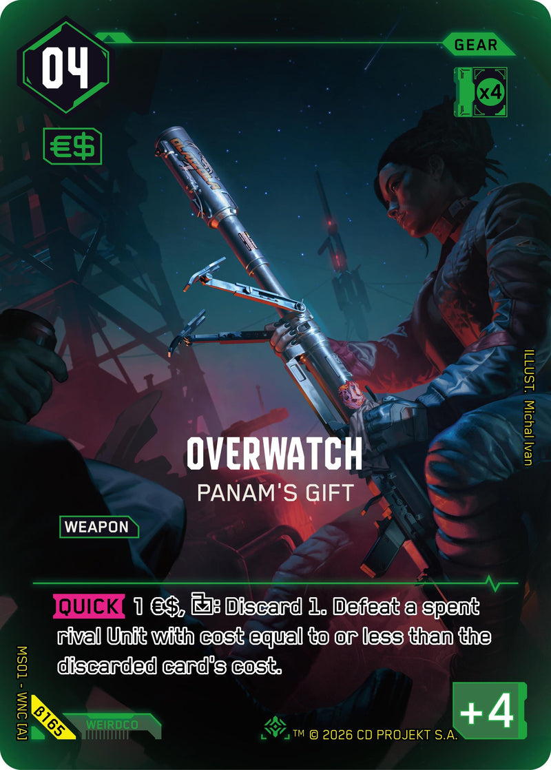 Image for Overwatch - Panam's Gift (IO) (B165) [Welcome to Night City - Beta] - Cyberpunk TCG