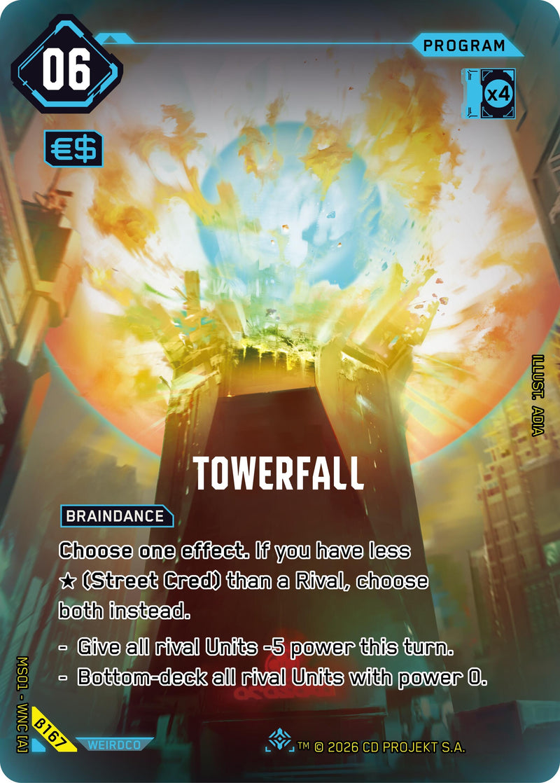 Image for Towerfall (IO) (B167) [Welcome to Night City - Beta] - Cyberpunk TCG