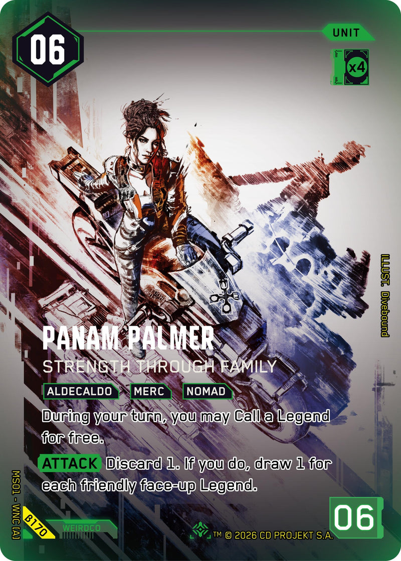 Image for Panam Palmer - Strength Through Family (ISecret) (B170) [Welcome to Night City - Beta] - Cyberpunk TCG