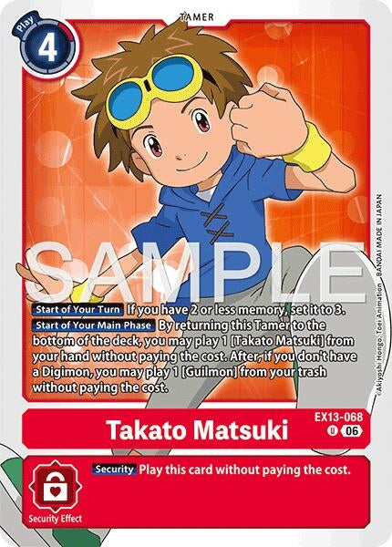 Image for Takato Matsuki (EX13-068 U) [Chivalrous XIII] - Digimon Card Game
