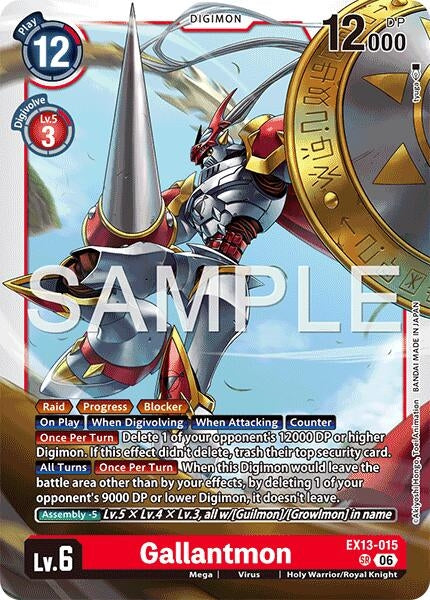 Image for Gallantmon (EX13-015 SR) [Chivalrous XIII] - Digimon Card Game