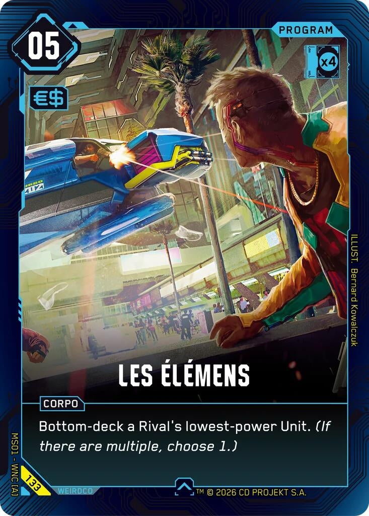Image for Les Elemens (133) [Welcome to Night City - Retail] - Cyberpunk TCG