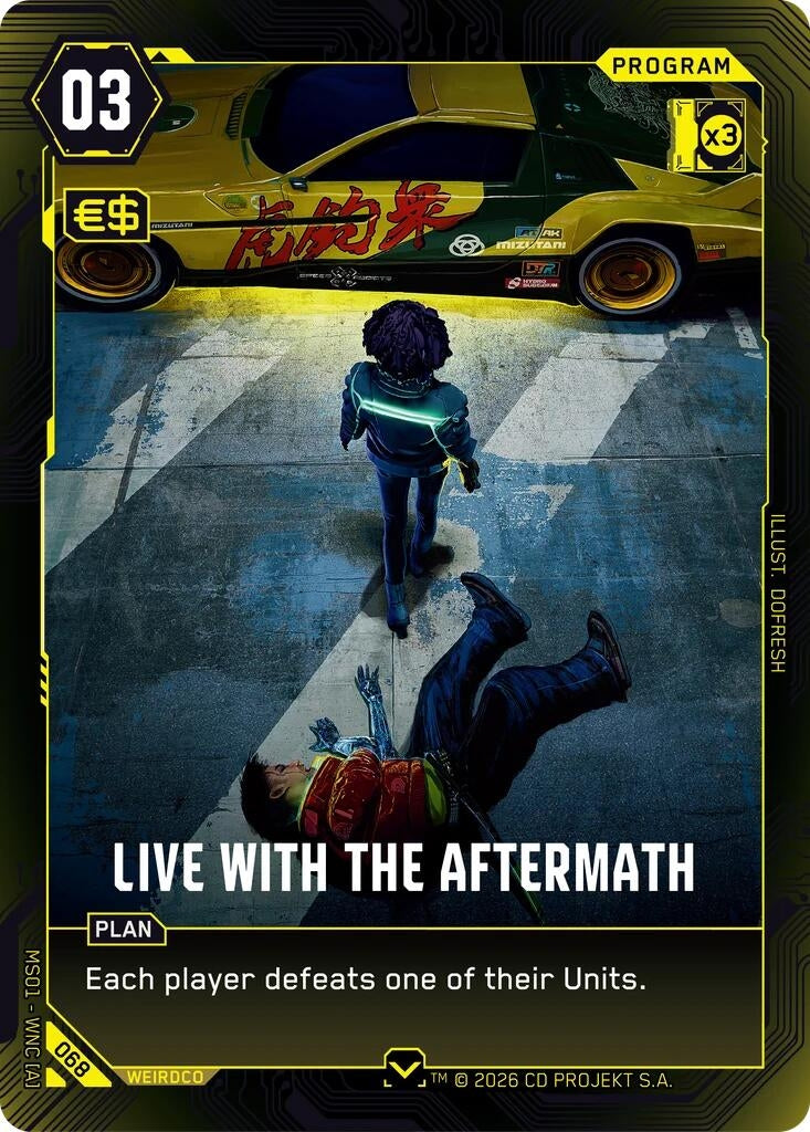 Image for Live with the Aftermath (068) [Welcome to Night City - Retail] - Cyberpunk TCG