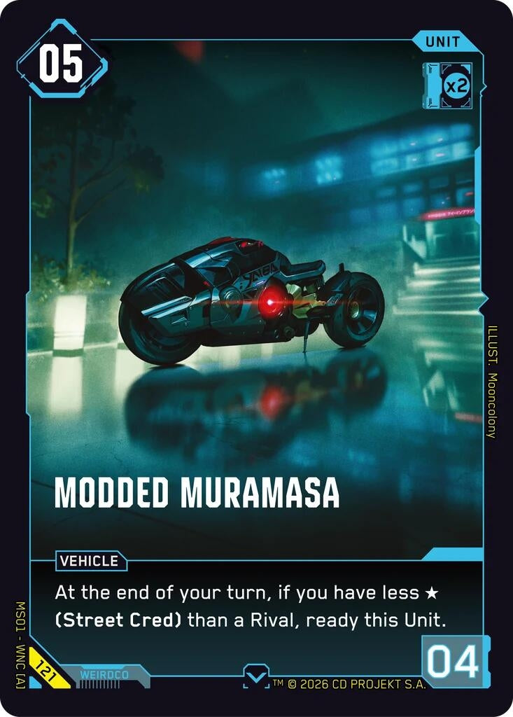 Image for Modded Muramasa (121) [Welcome to Night City - Retail] - Cyberpunk TCG