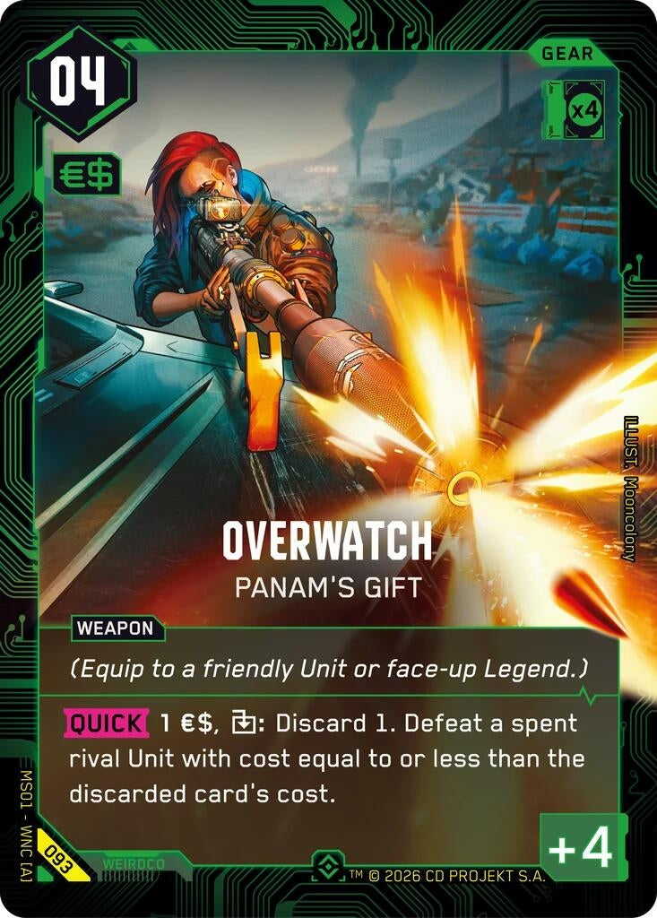 Image for Overwatch - Panam's Gift (Epic) (093) [Welcome to Night City - Retail] - Cyberpunk TCG