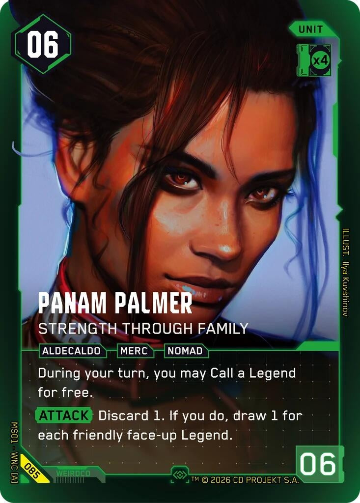 Image for Panam Palmer - Strength Through Family (Secret) (085) [Welcome to Night City - Retail] - Cyberpunk TCG