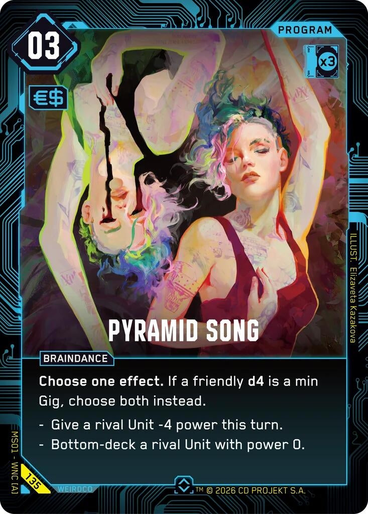 Image for Pyramid Song (135) [Welcome to Night City - Retail] - Cyberpunk TCG