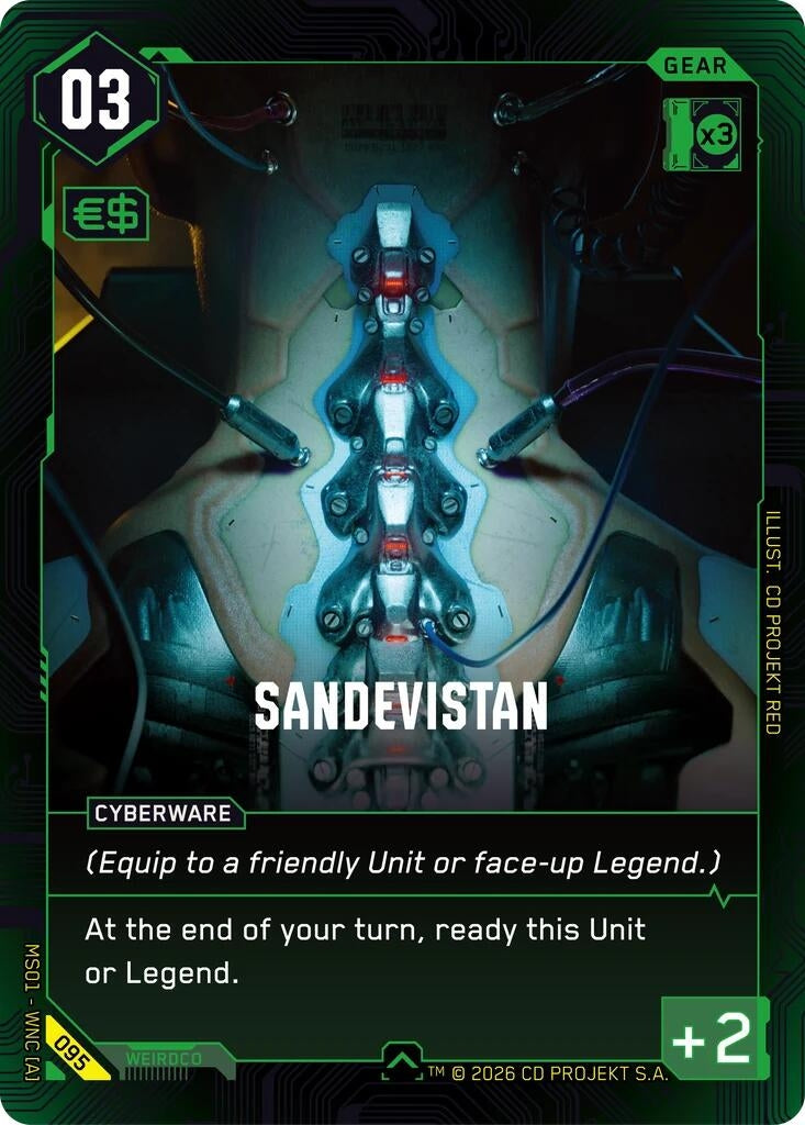 Image for Sandevistan (095) [Welcome to Night City - Retail] - Cyberpunk TCG
