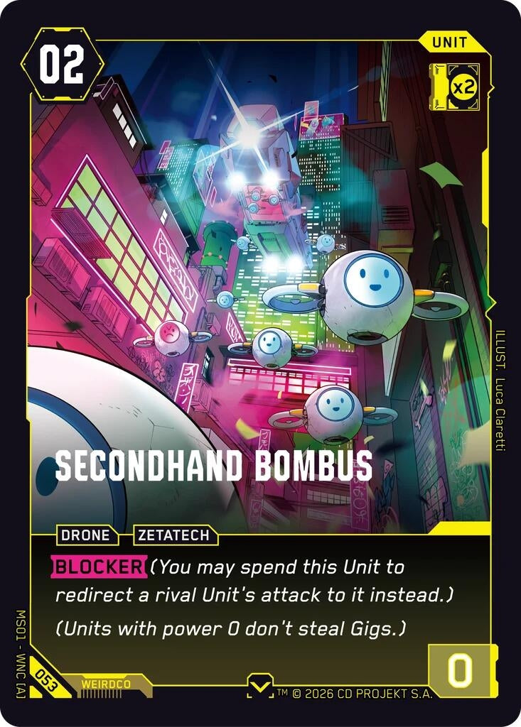 Image for Secondhand Bombus (053) [Welcome to Night City - Retail] - Cyberpunk TCG