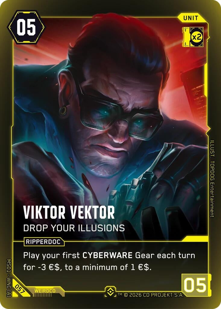 Image for Viktor Vektor - You Might Feel a Little Pinch (058) [Welcome to Night City - Retail] - Cyberpunk TCG