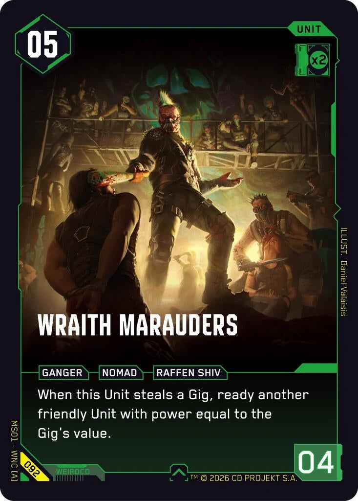 Image for Wraith Marauders (092) [Welcome to Night City - Retail] - Cyberpunk TCG