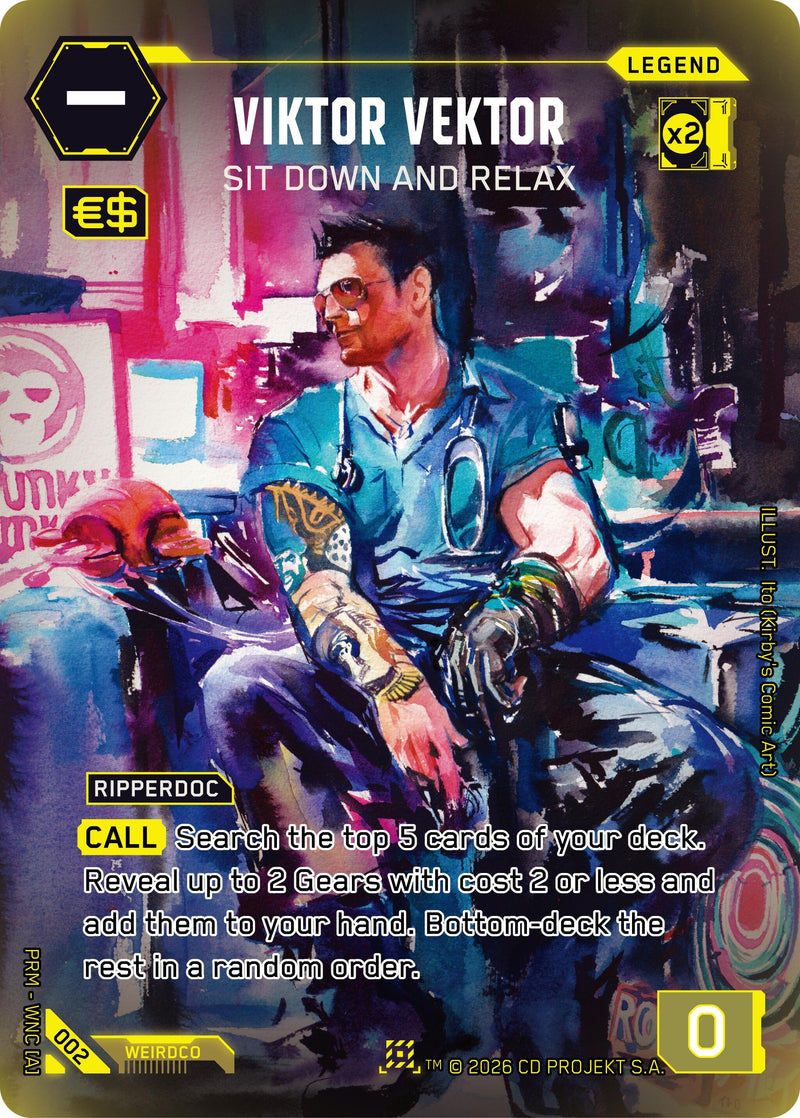 Image for Viktor Vektor - Sit Down and Relax (002) [Box Toppers - Retail] - Cyberpunk TCG