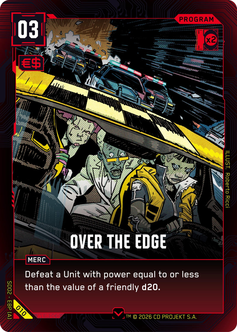Image for Over the Edge (010) [Embracing Power - Retail Starter Deck] - Cyberpunk TCG