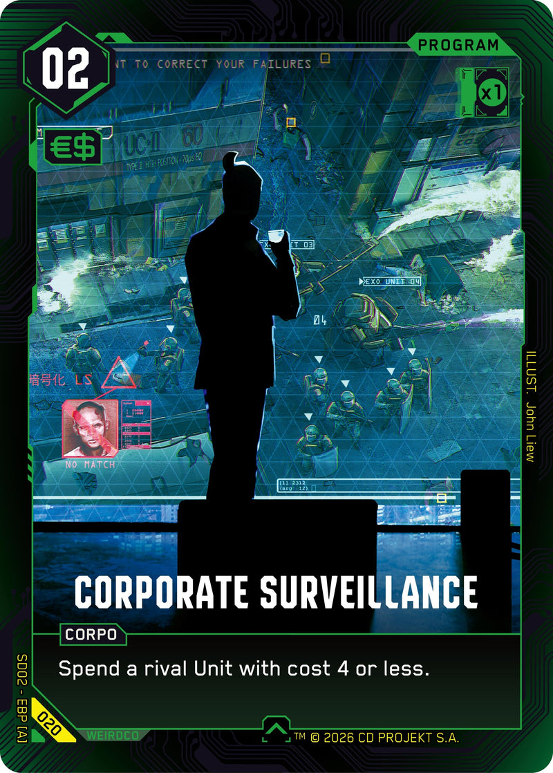 Image for Corporate Surveillance (020) [Embracing Power - Retail Starter Deck] - Cyberpunk TCG