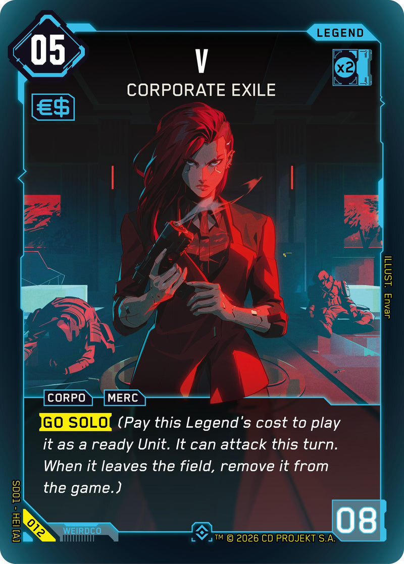 Image for V - Corporate Exile (012) [The Heist - Retail Starter Deck] - Cyberpunk TCG