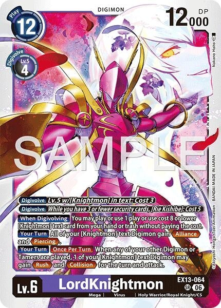 Image for LordKnightmon (EX13-064 SR) [Chivalrous XIII] - Digimon Card Game