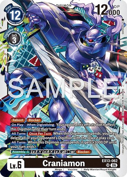 Image for Craniamon (EX13-062 SR) [Chivalrous XIII] - Digimon Card Game