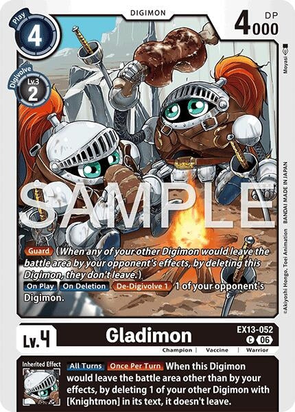 Image for Gladimon (EX13-052 C) [Chivalrous XIII] - Digimon Card Game