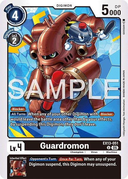 Image for Guardromon (EX13-051 U) [Chivalrous XIII] - Digimon Card Game