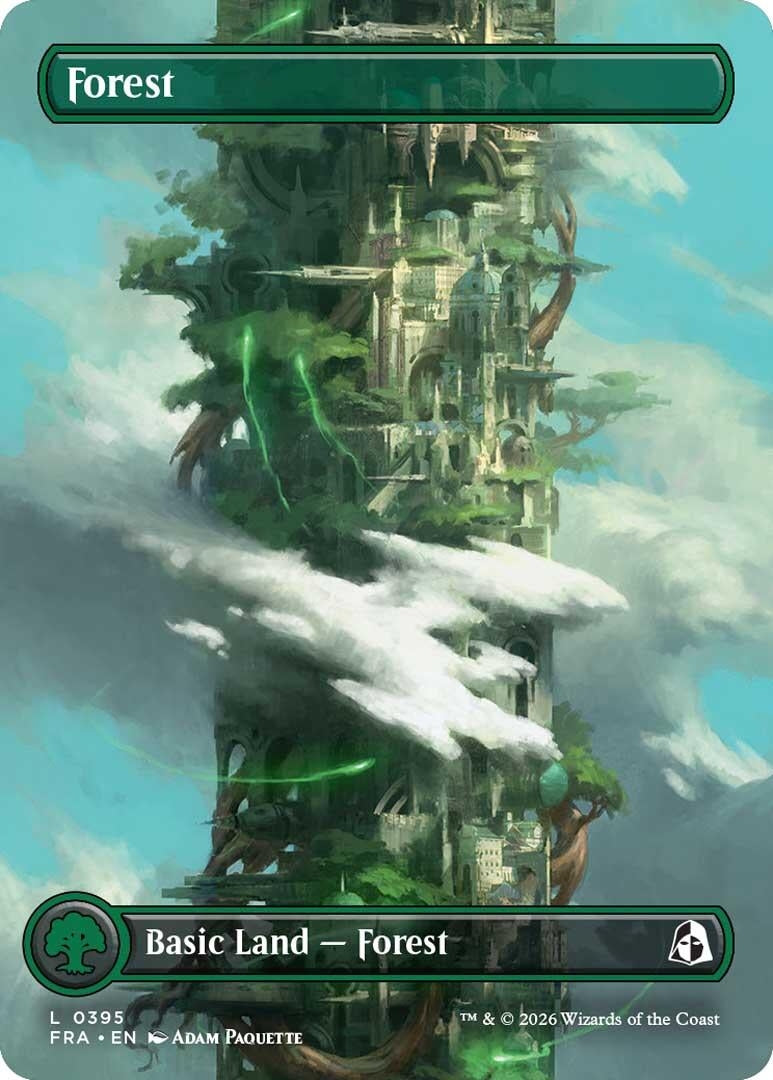 Image for Forest (Borderless) (0395) (395) [Reality Fracture] - Magic: The Gathering