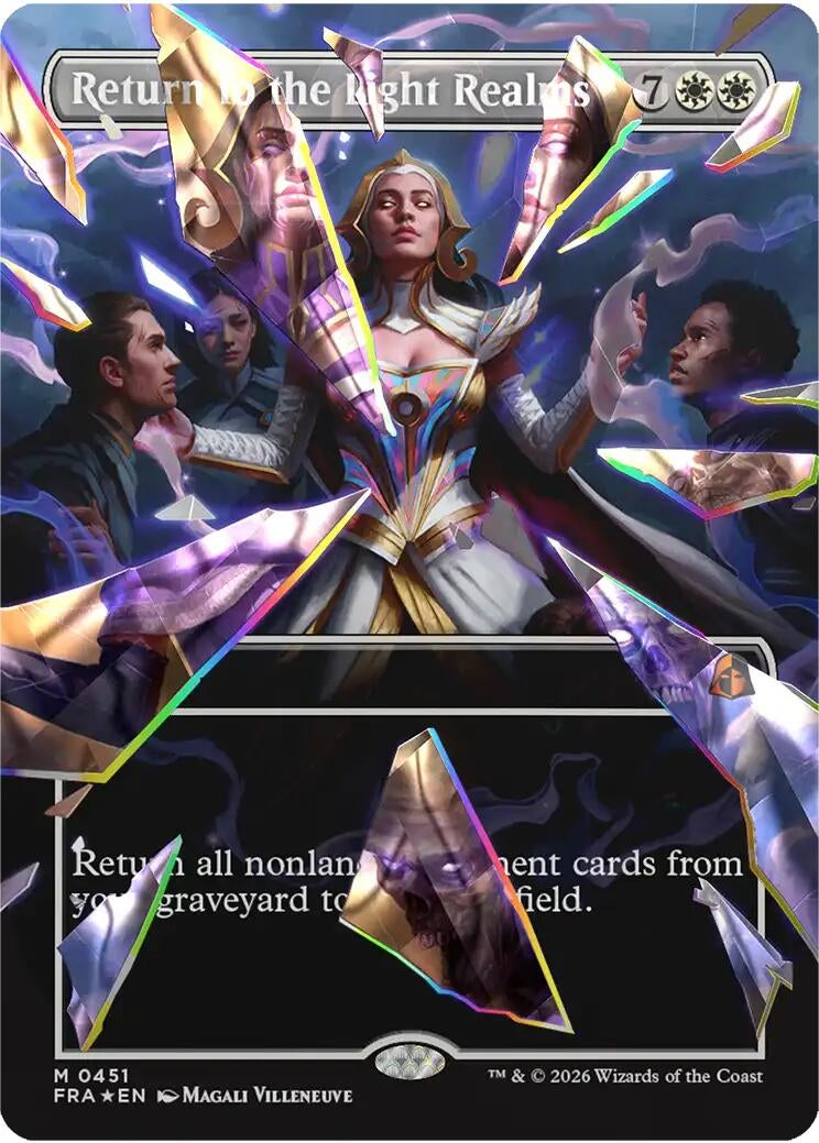 Image for Return to the Light Realms (Borderless) (Facet Foil) (0451) (451) [Reality Fracture] - Magic: The Gathering
