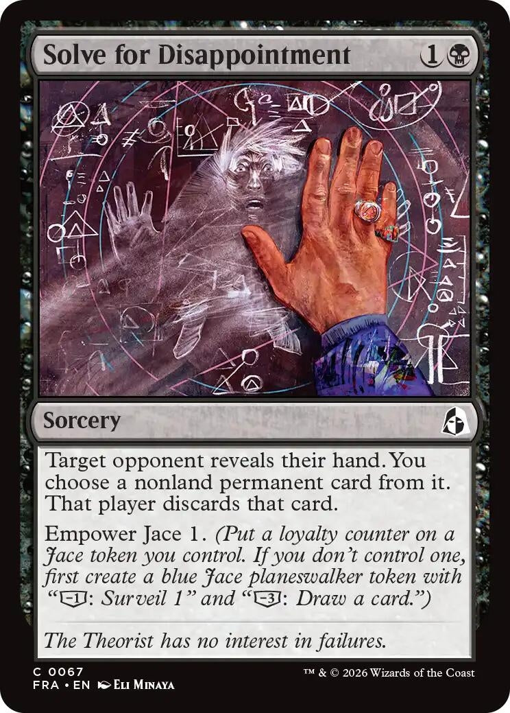 Image for Solve for Disappointment (67) [Reality Fracture] - Magic: The Gathering