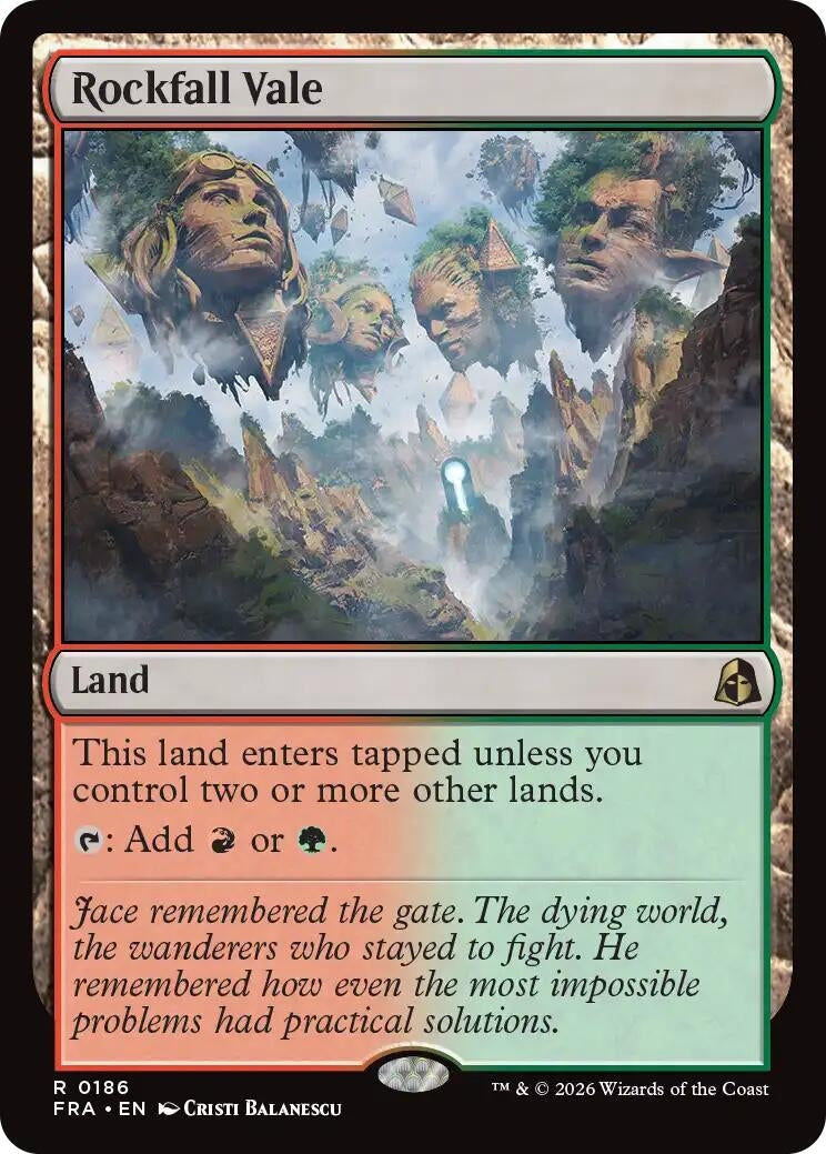 Image for Rockfall Vale (186) [Reality Fracture] - Magic: The Gathering