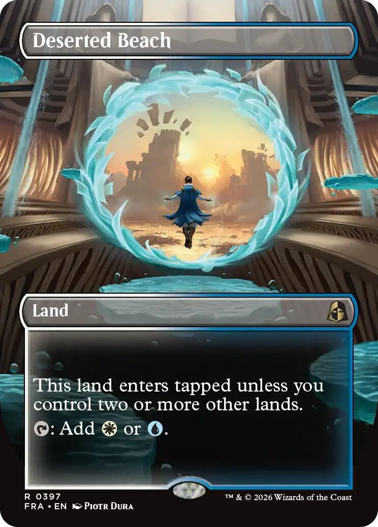 Image for Deserted Beach (Borderless) (397) [Reality Fracture] - Magic: The Gathering