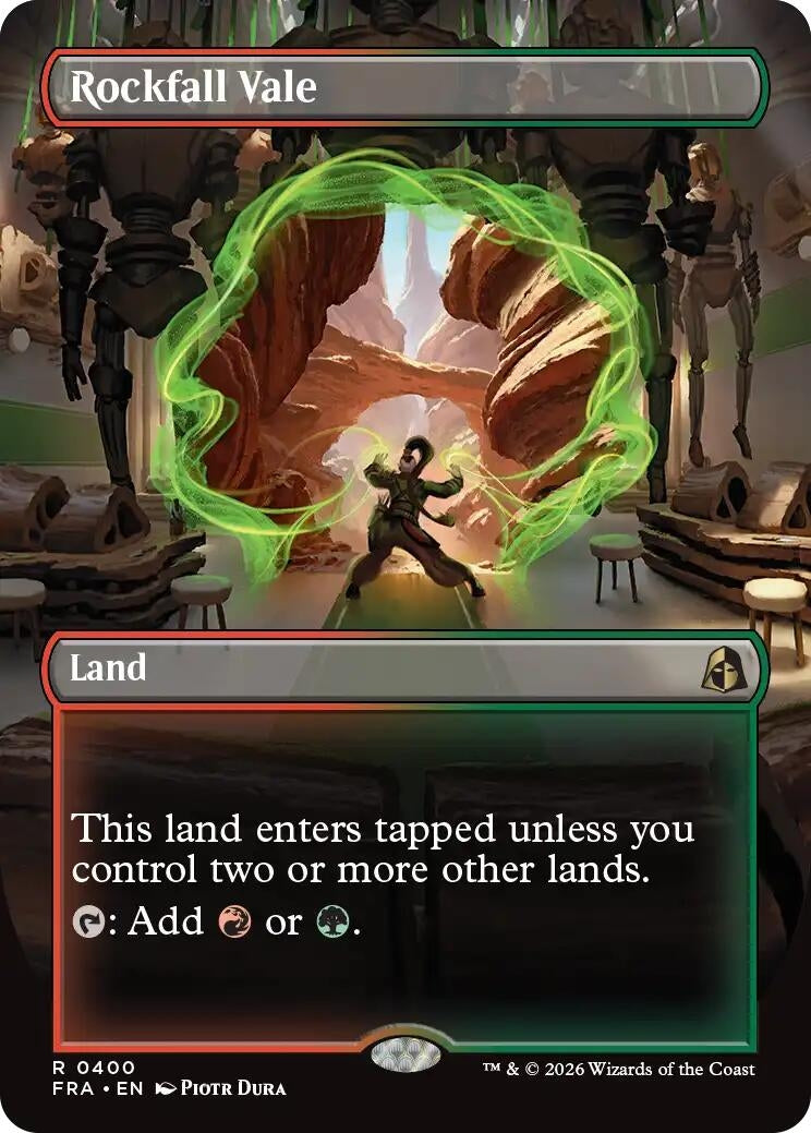 Image for Rockfall Vale (Borderless) (400) [Reality Fracture] - Magic: The Gathering