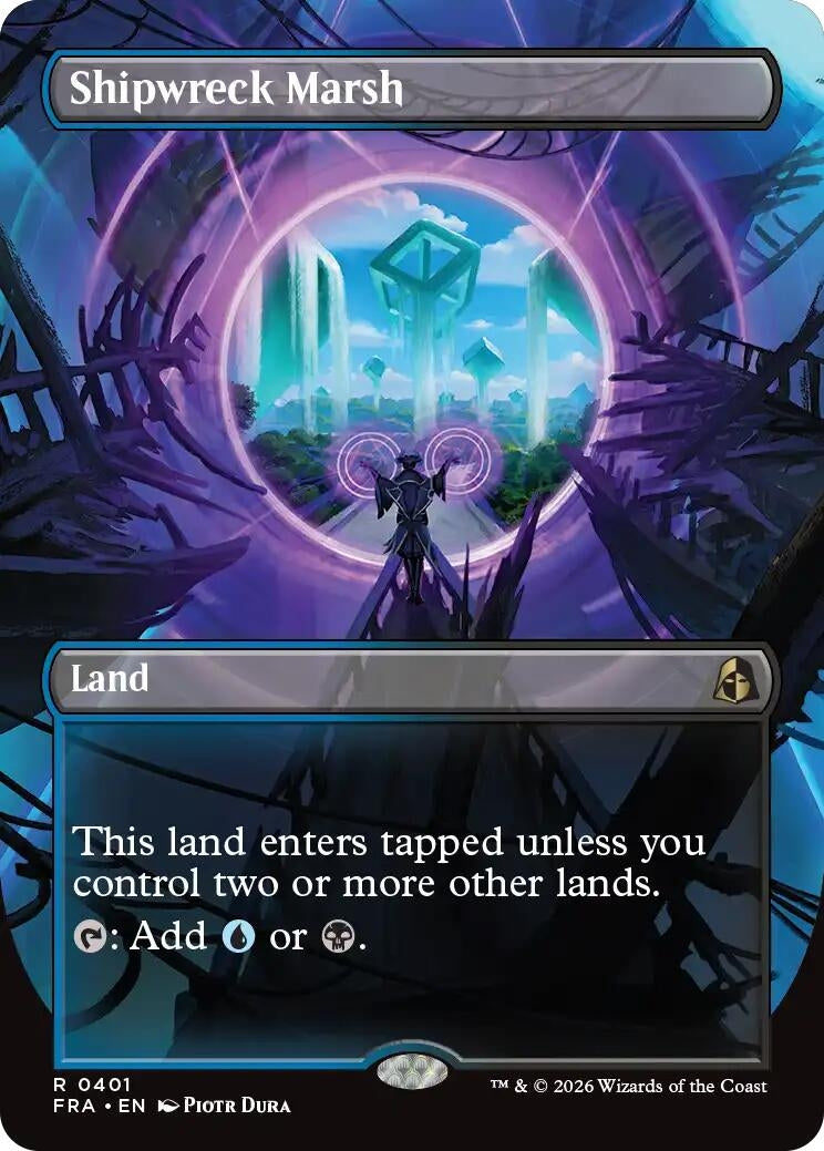 Image for Shipwreck Marsh (Borderless) (401) [Reality Fracture] - Magic: The Gathering