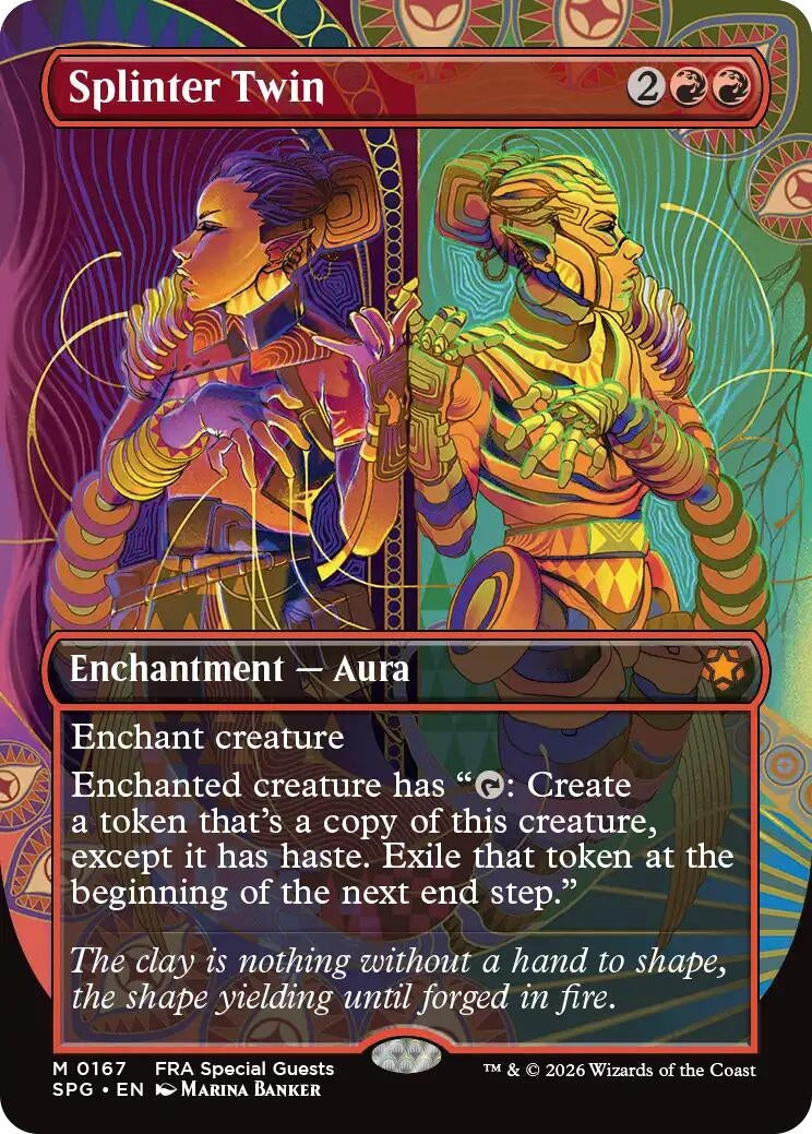 Image for Splinter Twin (Borderless) (167) [Special Guests] - Magic: The Gathering
