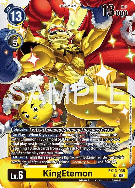 Image for KingEtemon (EX13-035 SR) [Chivalrous XIII] - Digimon Card Game