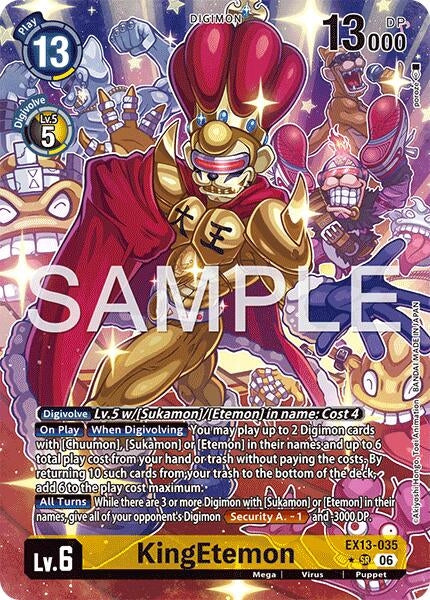 Image for KingEtemon (Alternate Art) (EX13-035 SR) [Chivalrous XIII] - Digimon Card Game