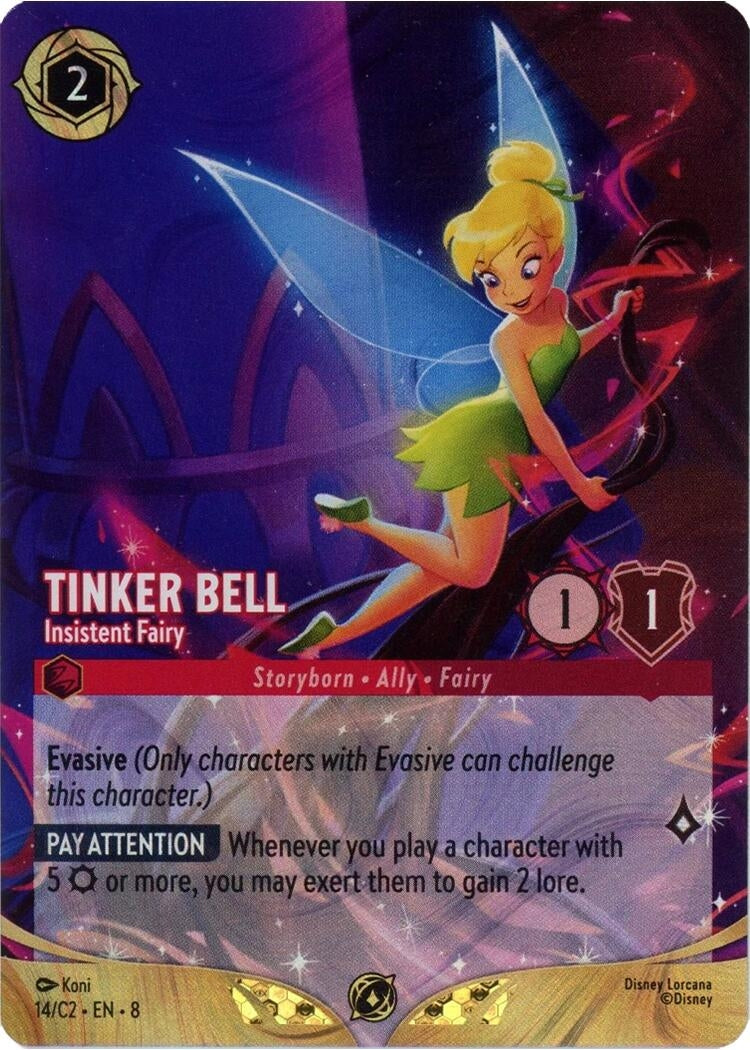 Image for Tinker Bell - Insistent Fairy (Foil) (14) [Disney Lorcana Promo Cards] - Disney Lorcana
