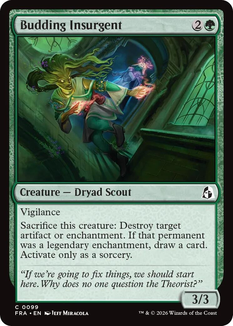 Image for Budding Insurgent (99) [Reality Fracture] - Magic: The Gathering