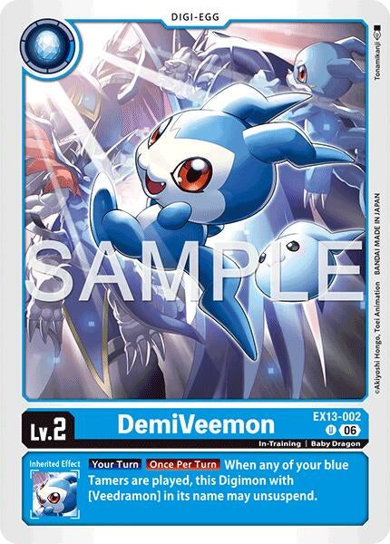 Image for DemiVeemon (EX13-002 U) [Chivalrous XIII] - Digimon Card Game