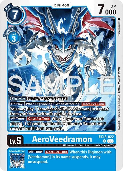 Image for AeroVeedramon (EX13-022 U) [Chivalrous XIII] - Digimon Card Game