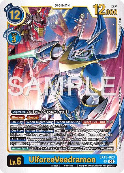 Image for UlforceVeedramon (EX13-023 UR) [Chivalrous XIII] - Digimon Card Game