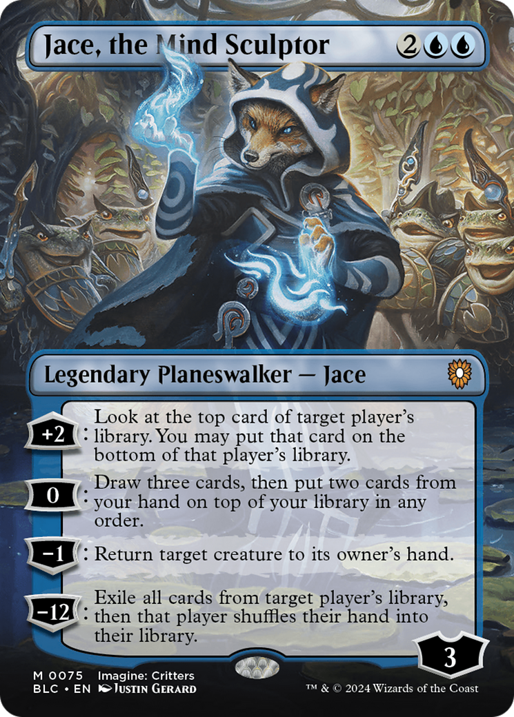 Jace, the Mind Sculptor (Borderless) (75) [Commander: Bloomburrow]