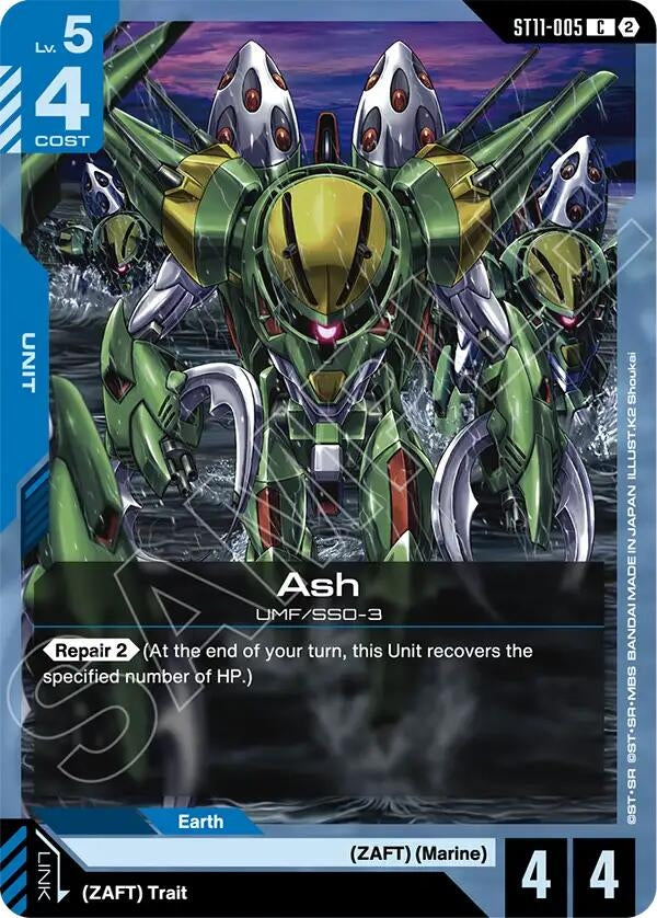 Image for Ash (ST11-005) [Starter Deck 11: Aquatic Assault] - Gundam Card Game