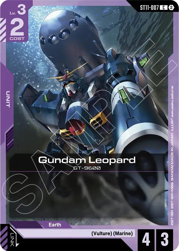 Image for Gundam Leopard (ST11-007) [Starter Deck 11: Aquatic Assault] - Gundam Card Game