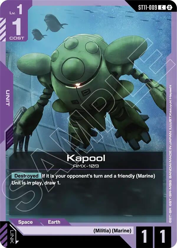 Image for Kapool (ST11-009) [Starter Deck 11: Aquatic Assault] - Gundam Card Game