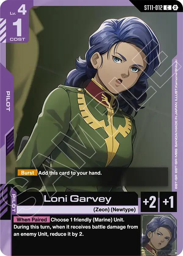 Image for Loni Garvey (ST11-012) [Starter Deck 11: Aquatic Assault] - Gundam Card Game
