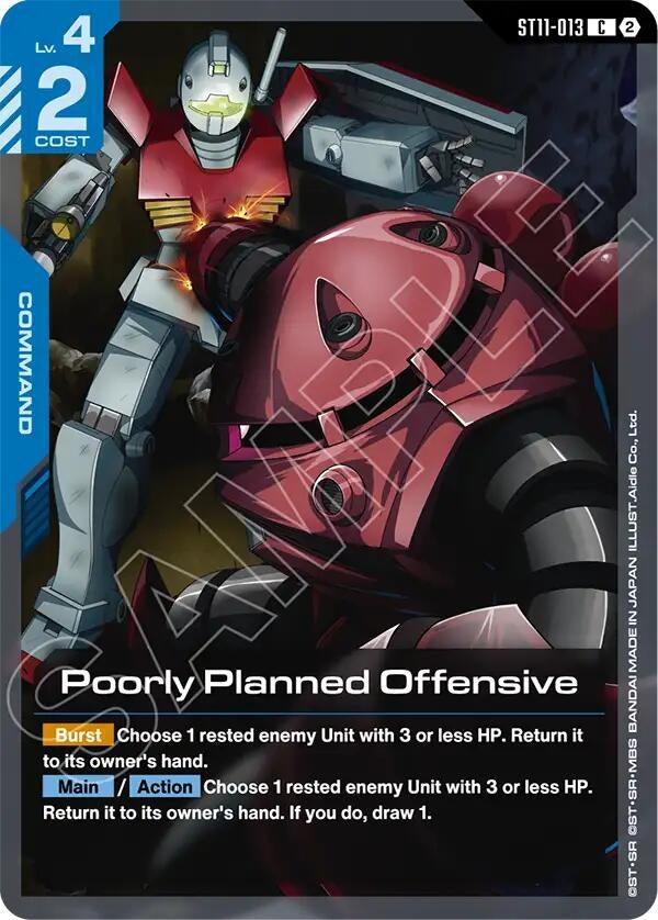 Image for Poorly Planned Offensive (ST11-013) [Starter Deck 11: Aquatic Assault] - Gundam Card Game