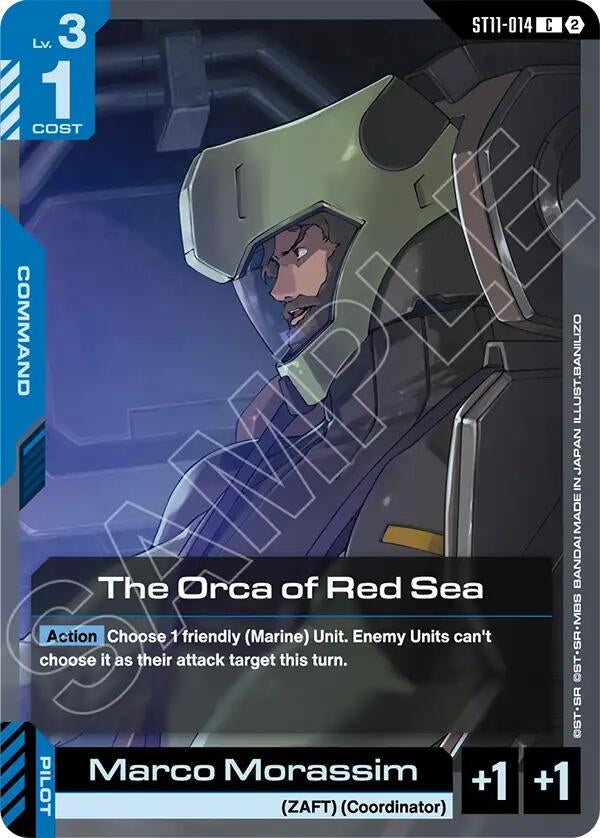 Image for The Orca of Red Sea (ST11-014) [Starter Deck 11: Aquatic Assault] - Gundam Card Game