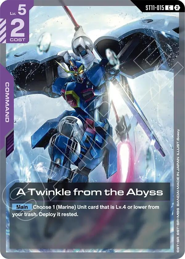 Image for A Twinkle from the Abyss (ST11-015) [Starter Deck 11: Aquatic Assault] - Gundam Card Game