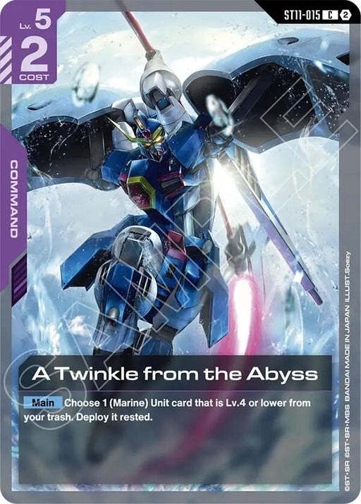 Image for A Twinkle from the Abyss (ST11-015) [Starter Deck 11: Aquatic Assault] - Gundam Card Game