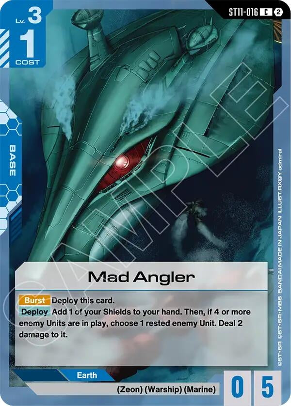 Image for Mad Angler (ST11-016) [Starter Deck 11: Aquatic Assault] - Gundam Card Game
