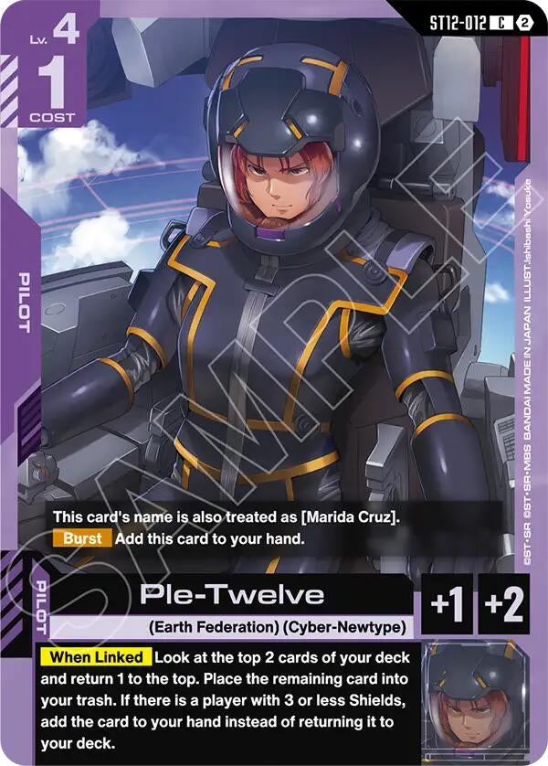 Image for Ple-Twelve (ST12-012) [Starter Deck 12: Raging Onslaught] - Gundam Card Game